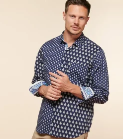 Homme Souleiado Chemises | Chemise REGULAR Patch Mouche Scarabée marine