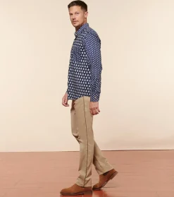 Homme Souleiado Chemises | Chemise REGULAR Patch Mouche Scarabée marine