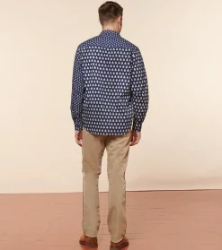 Homme Souleiado Chemises | Chemise REGULAR Patch Mouche Scarabée marine