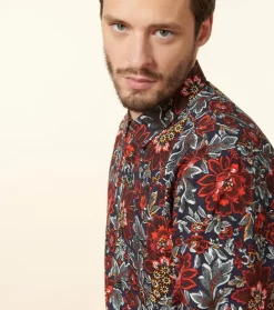 Homme Souleiado Chemises | Chemise REGULAR Sylvéréal nuit rouge