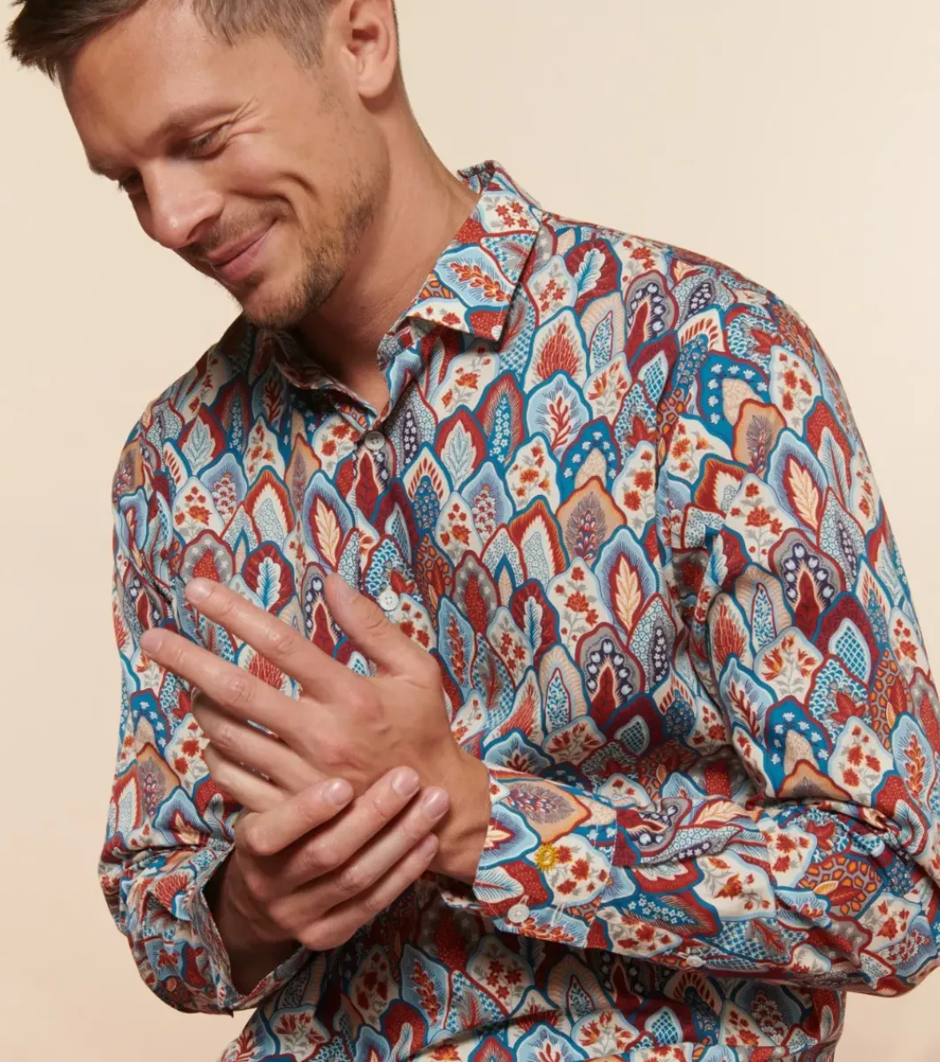 Homme Souleiado Chemises | Chemise SLIM ALPHONSE Plume brique