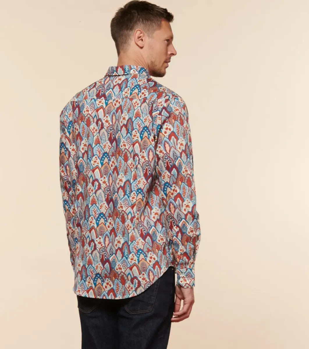 Homme Souleiado Chemises | Chemise SLIM ALPHONSE Plume brique