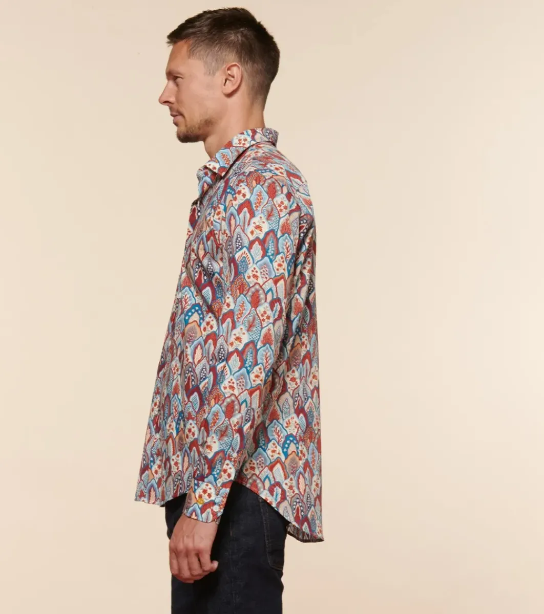 Homme Souleiado Chemises | Chemise SLIM ALPHONSE Plume brique