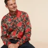 Homme Souleiado Chemises | Chemise SLIM ALPHONSE Roulotte anthracite rouge