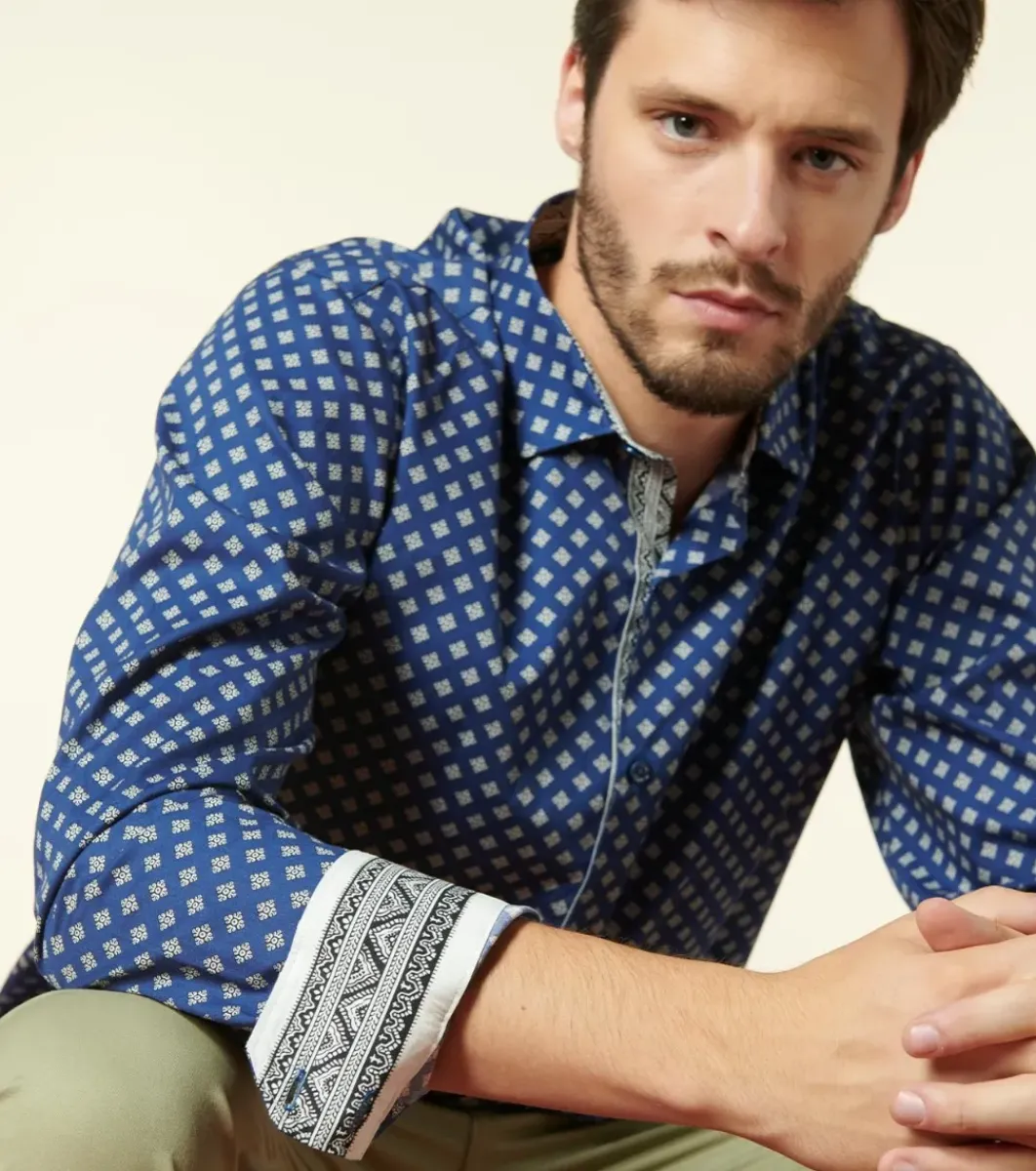 Homme Souleiado Chemises | Chemise SLIM Calisson
