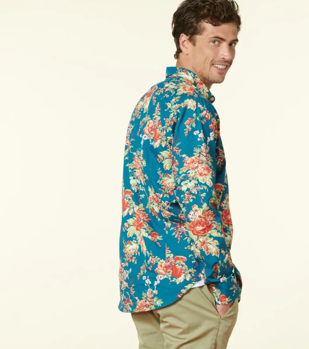 Homme Souleiado Chemises | Chemise SLIM Jardins de Saint Rémy canard