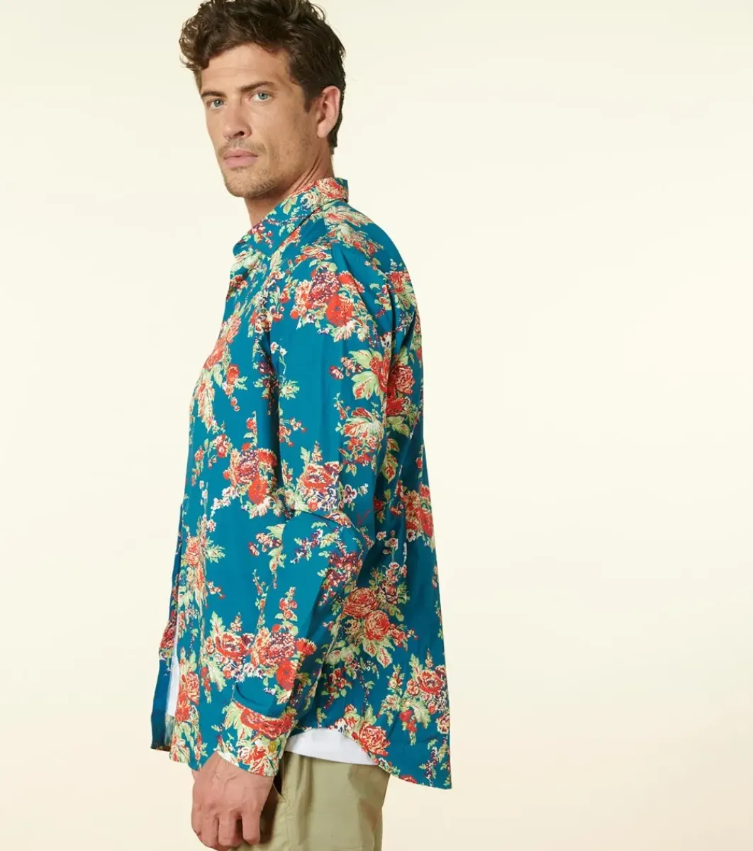 Homme Souleiado Chemises | Chemise SLIM Jardins de Saint Rémy canard