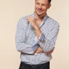 Homme Souleiado Chemises | Chemise SLIM MILO Calisson ciel