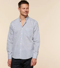 Homme Souleiado Chemises | Chemise SLIM MILO Calisson ciel