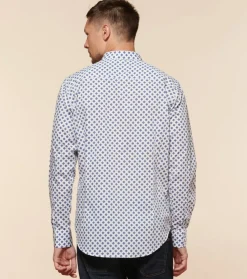 Homme Souleiado Chemises | Chemise SLIM MILO Calisson ciel