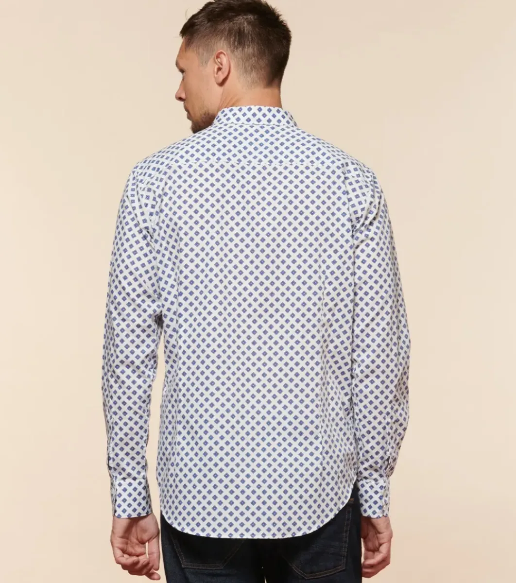 Homme Souleiado Chemises | Chemise SLIM MILO Calisson ciel