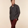 Homme Souleiado Chemises | Chemise SLIM MILO Mini Jaipur rouge