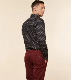Homme Souleiado Chemises | Chemise SLIM MILO Mini Jaipur rouge