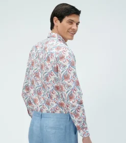 Homme Souleiado Chemises | Chemise SLIM Persepolis blanc multico
