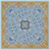Femme Souleiado Châle | Toute La Collection | Châle en soie ISABELLE bleu ocre 135 x 135 cm