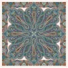 Femme Souleiado Châle | Toute La Collection | Châle laine et soie CACHEMIRE écru multico 140 x 140 cm