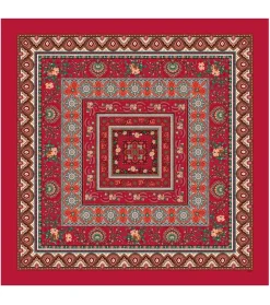 Femme Souleiado Châle | Toute La Collection | Châle laine et soie INFINIMENT BORDURE 140 x 140 cm