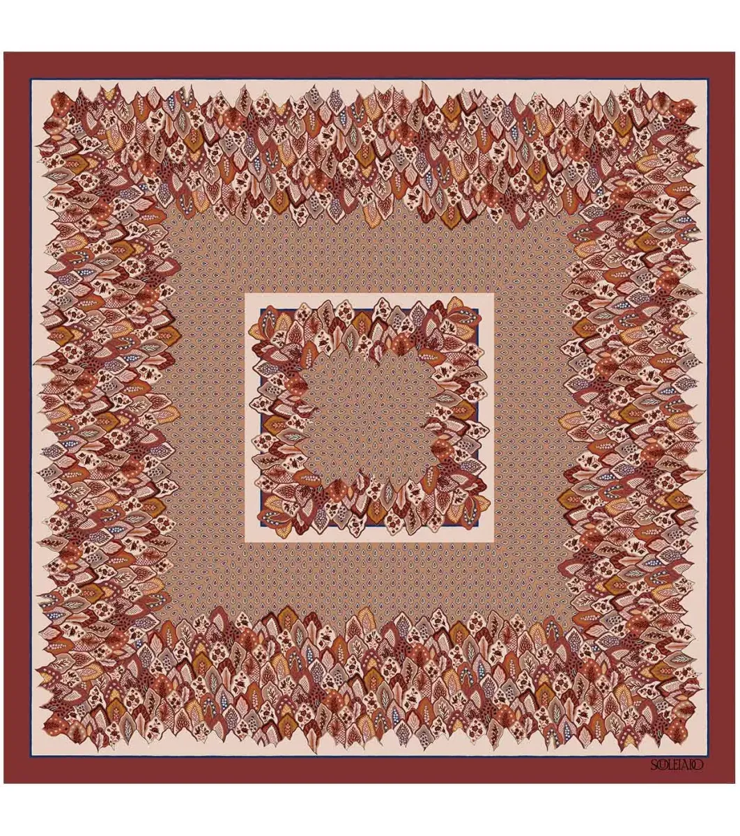 Femme Souleiado Châle | Foulards | Châle laine et soie PARADISO 140 x 140 cm