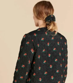 Femme Souleiado Fille | Accessoires Mode | Chouchou PRINTEMPS Noir multico
