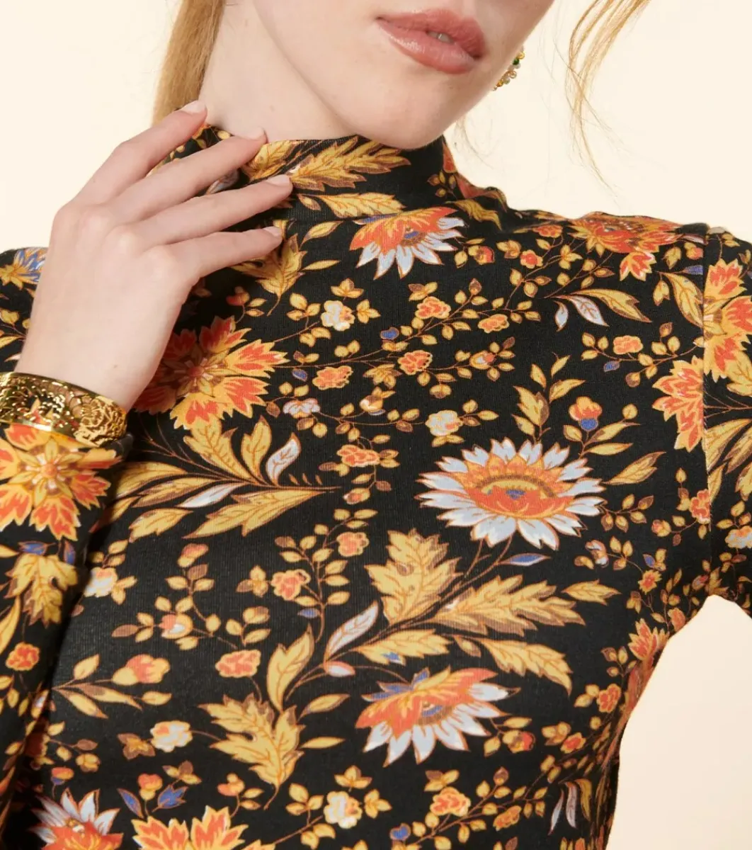 Femme Souleiado Pulls & Cardigans | Col Cheminée THEODORA Cassis