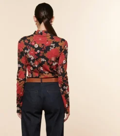 Femme Souleiado Pulls & Cardigans | Col Cheminée THEODORA Roulotte noir rouge