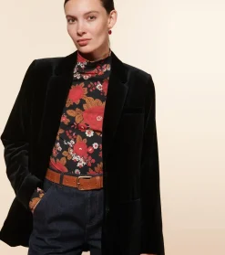 Femme Souleiado Pulls & Cardigans | Col Cheminée THEODORA Roulotte noir rouge