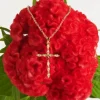 Femme Souleiado Bijoux | Collier Croix ARLÉSIENNE fine