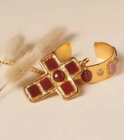 Femme Souleiado Bijoux | Collier Croix OCCITANE