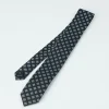 Homme Souleiado Cravates | Cravate en soie jacquard CALISSON noir et gris