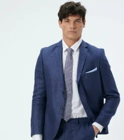 Homme Souleiado Cravates | Cravate en twill de soie MARGUERITE nuit