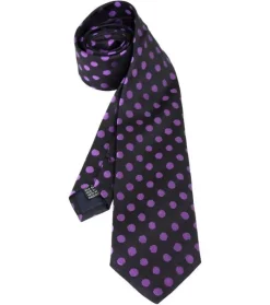 Homme Souleiado Cravates | Cravate soie "Gipsy" pois violets