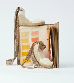 Femme Souleiado Chaussures | Espadrilles DULCE Frise Chardon nacre corail