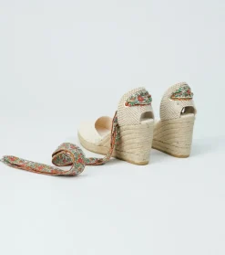 Femme Souleiado Chaussures | Espadrilles DULCE Frise Chardon nacre corail