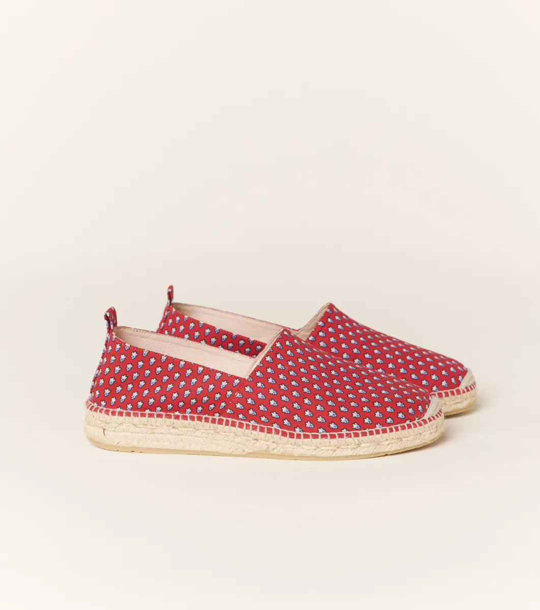Homme Souleiado Chaussures | Espadrilles homme corde et coton MINI MOUCHE red