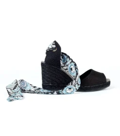 Femme Souleiado Chaussures | Espadrilles JULINA Le Petit Artichaud noir ciel