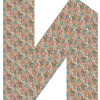 Femme Souleiado Étole | Toute La Collection | Etole soie PLUME aqua orange 70 x 200 cm