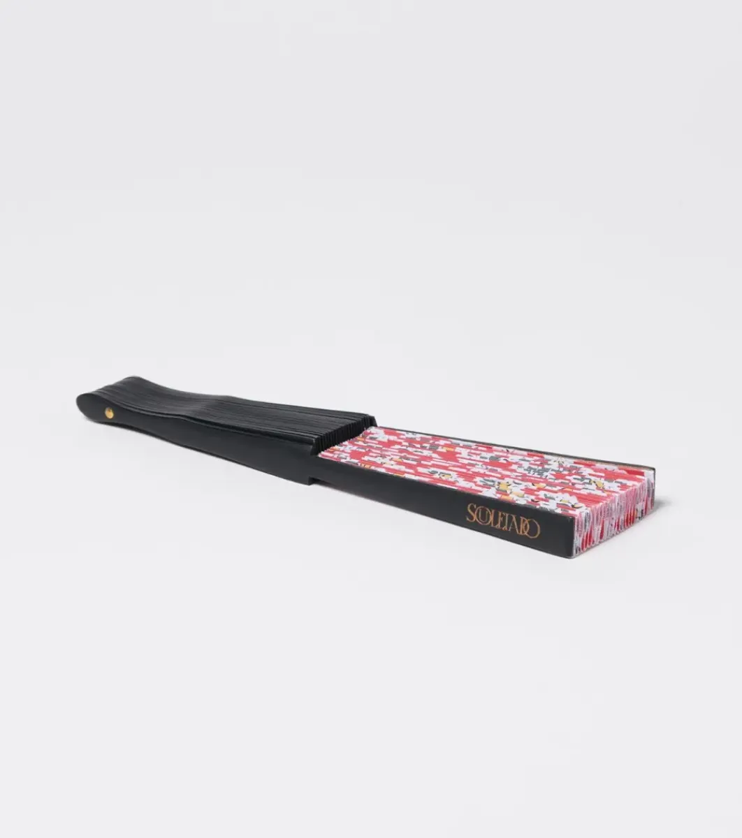 Femme Souleiado Décoration | Accessoires Mode | Eventail Fleur d'Arles Coquelicot