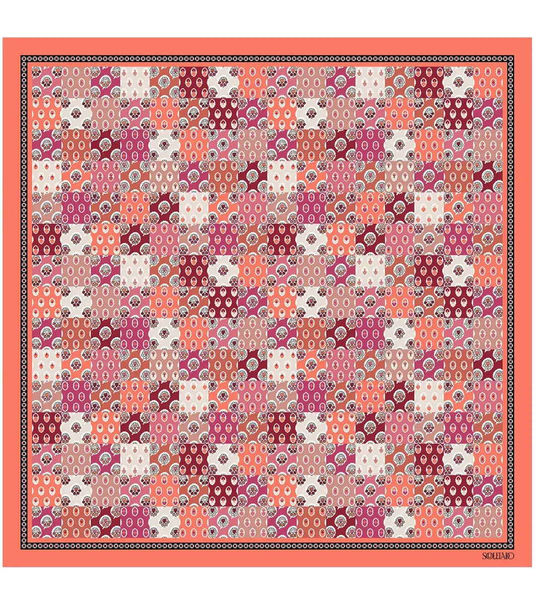 Femme Souleiado Carré Soie | Toute La Collection | Gavroche en soie LIBERTO 45 x 45 cm