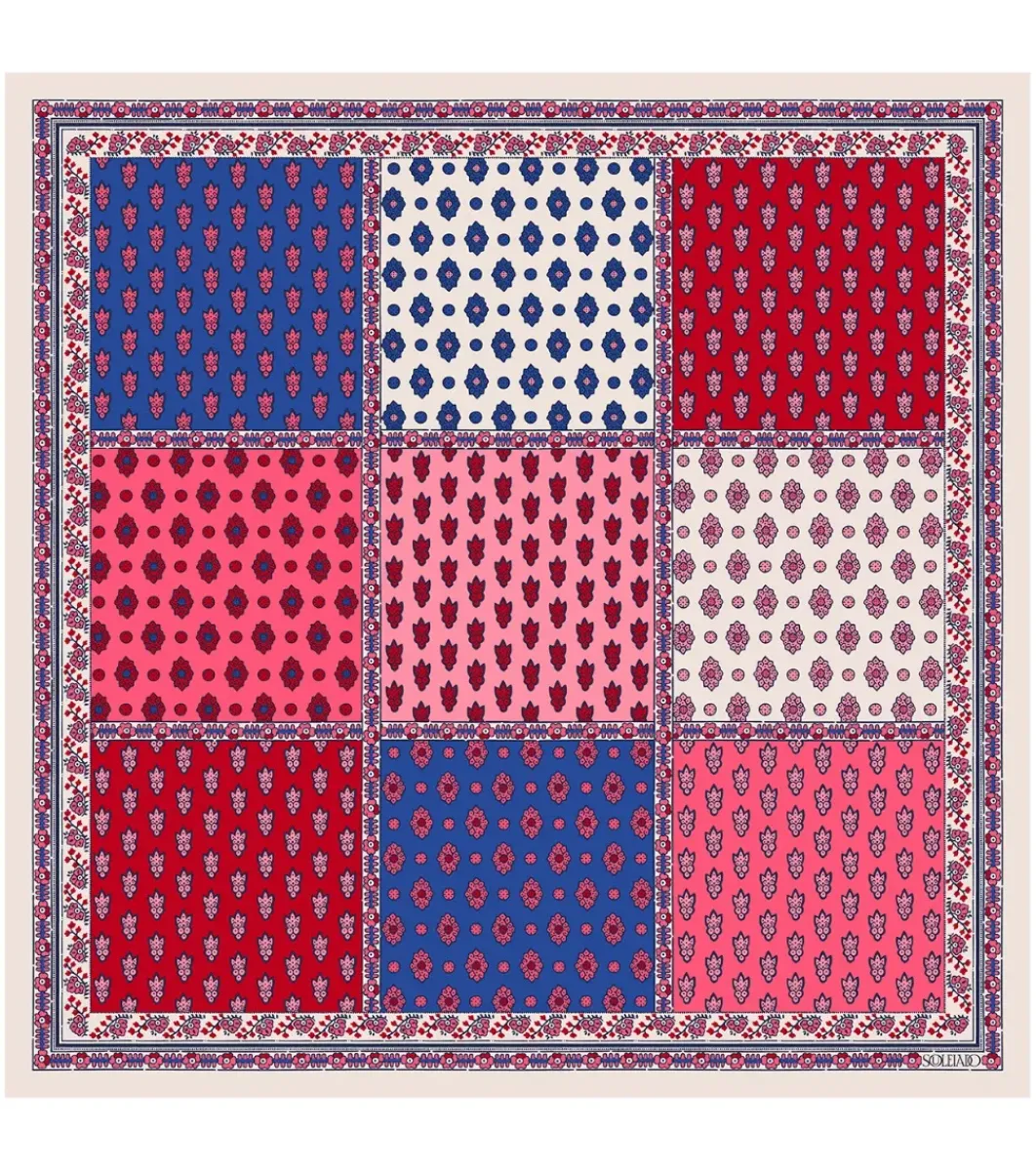 Femme Souleiado Carré Soie | Toute La Collection | Gavroche en soie PETITE ITALIENNE 45 x 45 cm