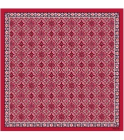 Femme Souleiado Carré Soie | Toute La Collection | Gavroche en soie PRÉCIEUX rose rouge 45 x 45 cm