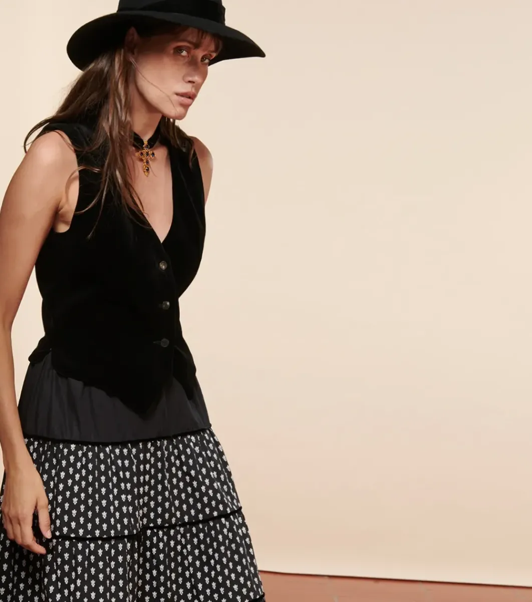 Femme Souleiado Pulls & Cardigans | Gilet ESCAMILLO Velours