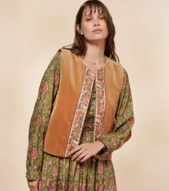 Femme Souleiado Pulls & Cardigans | Gilet LAVANDIN Velours