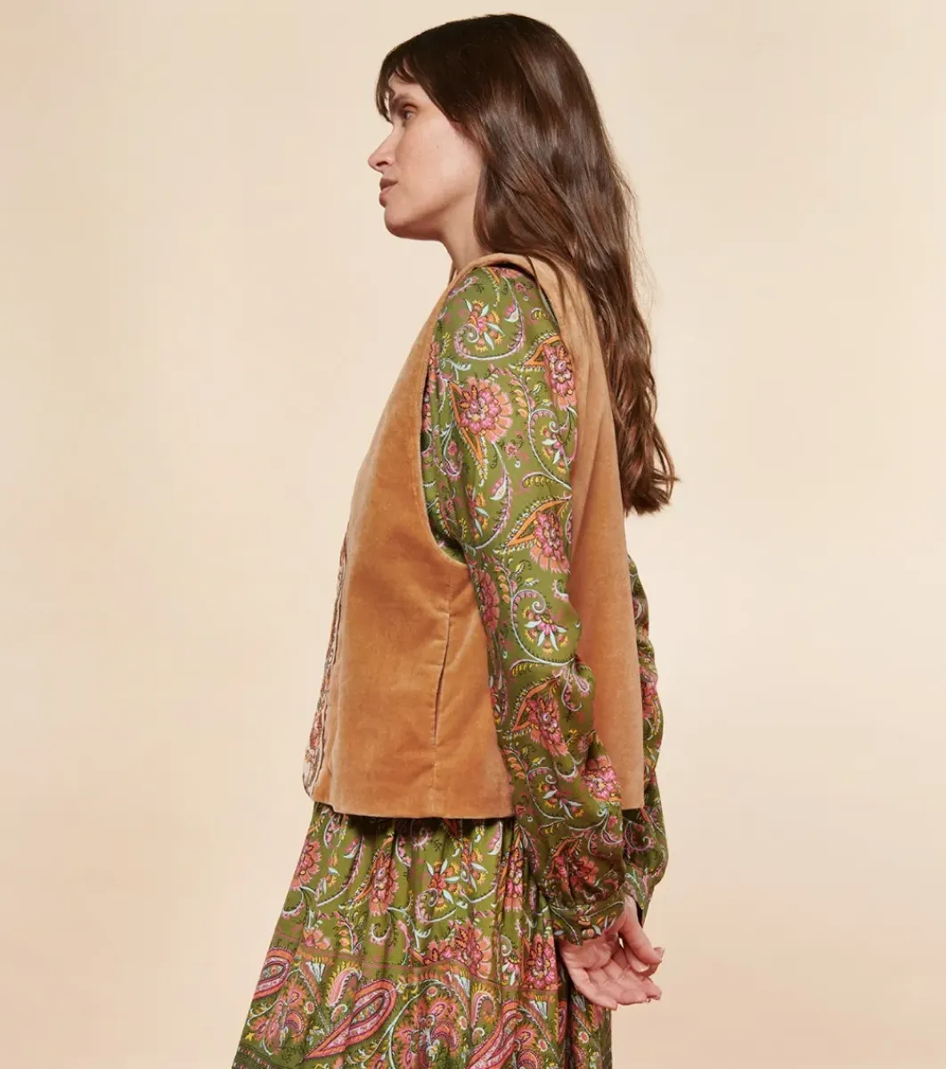 Femme Souleiado Pulls & Cardigans | Gilet LAVANDIN Velours