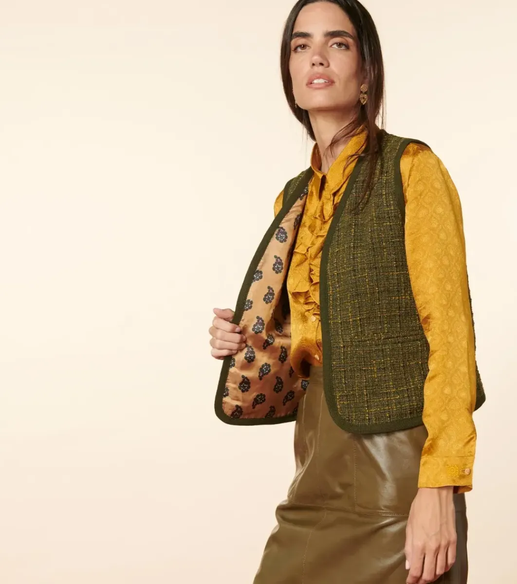 Femme Souleiado Pulls & Cardigans | Gilet sans manches MARA Tweed