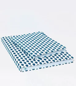 Souleiado Décoration | Grand carnet La Mouche blanc bleu