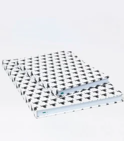 Souleiado Décoration | Grand carnet Mini Taureau blanc noir