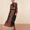 Femme Souleiado Jupes | Jupe ALDA Arlaten rouge noir