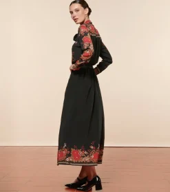 Femme Souleiado Jupes | Jupe ALDA Arlaten rouge noir
