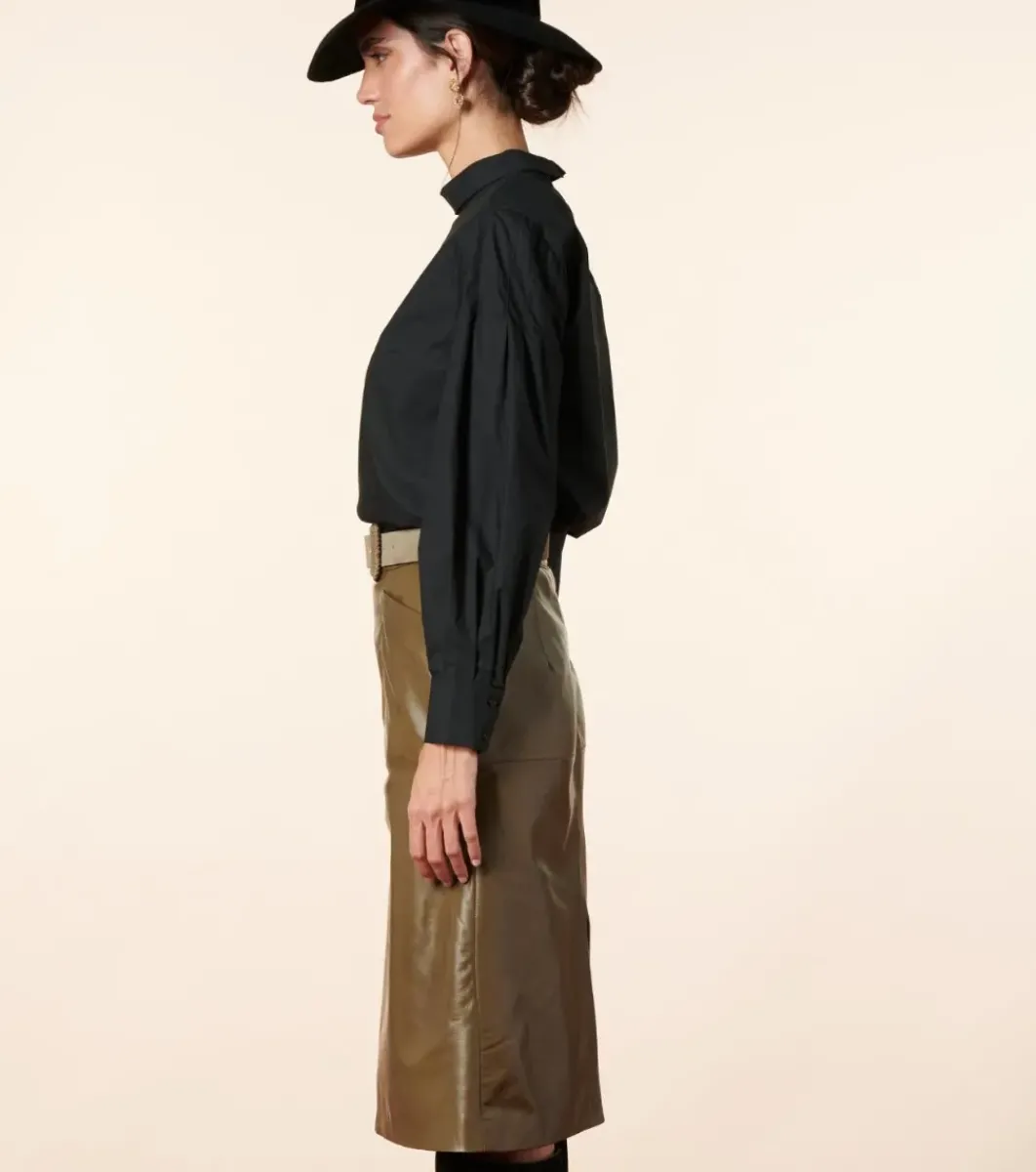Femme Souleiado Jupes | Jupe BATISTA Cuir