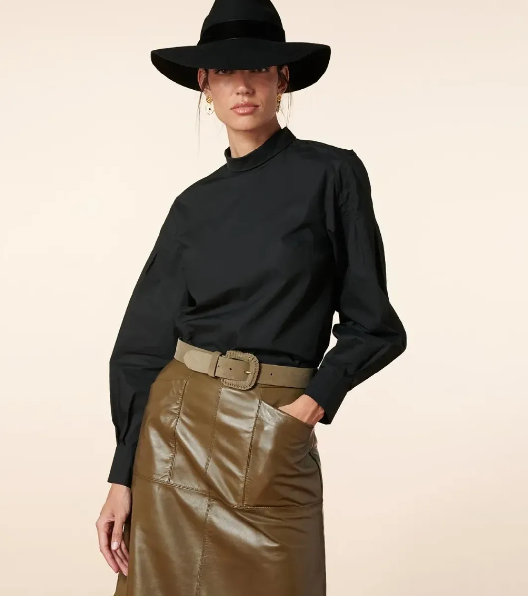 Femme Souleiado Jupes | Jupe BATISTA Cuir